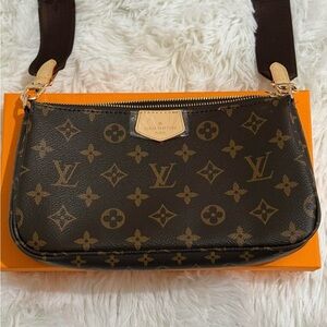 Louis Vuitton Dark Brown Monogram Shoulder Bag
